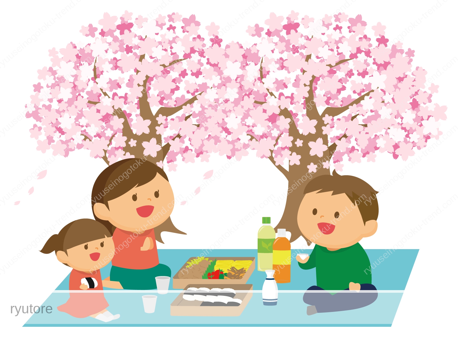 最も共有された 花見 かわいい 桜 イラスト 簡単